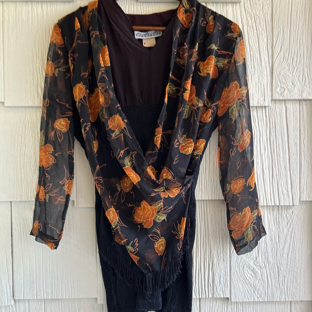 Vintage Cha Cha Cha Purple Blouse - Large